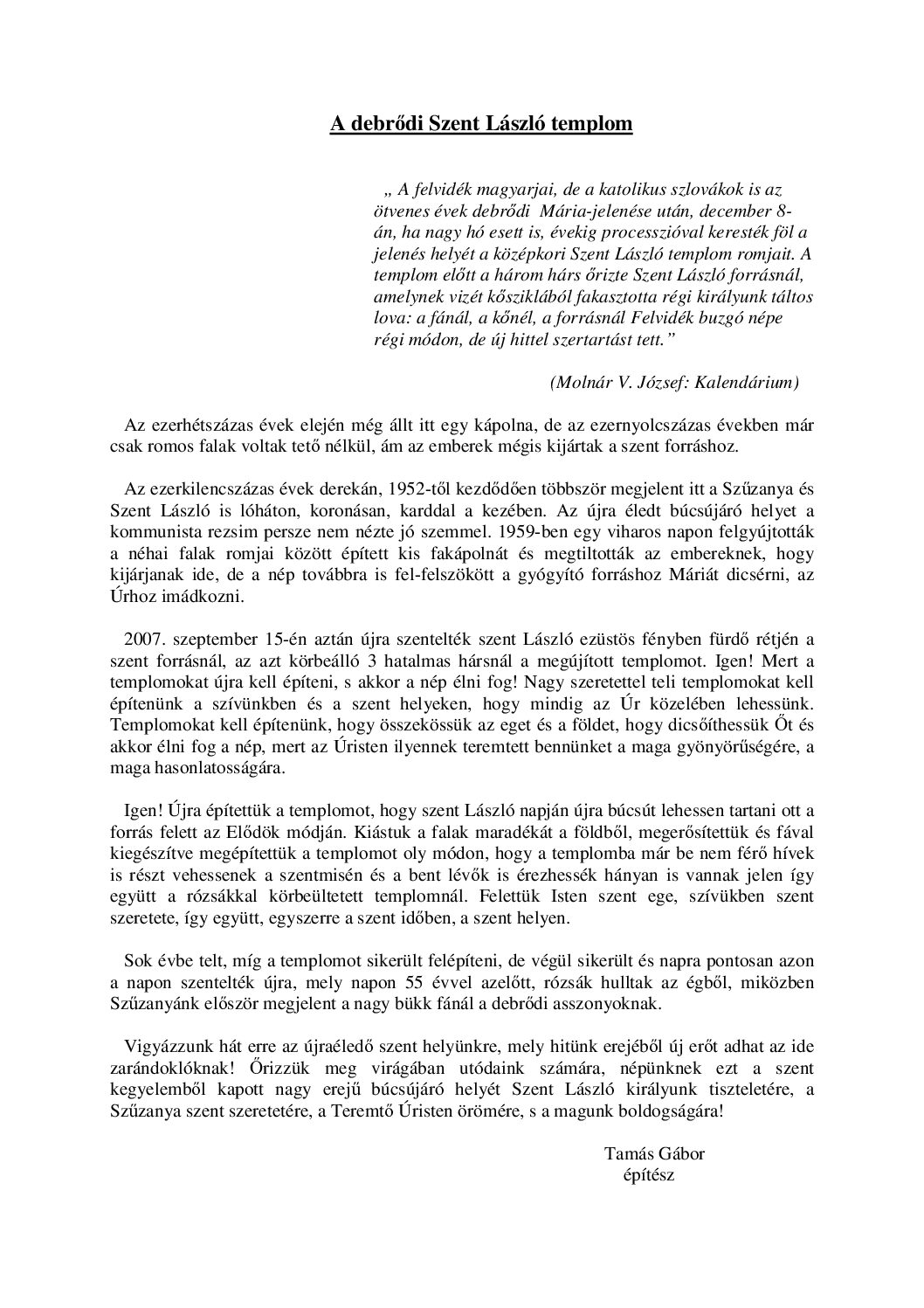 a-debru0151di-templom-aju00e1nlu00e1s