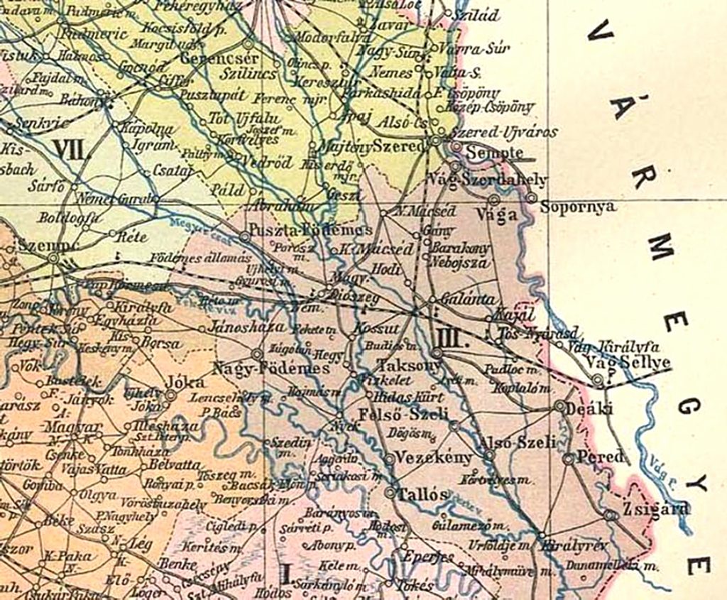 vaga-pozsony-varmegye-terkep