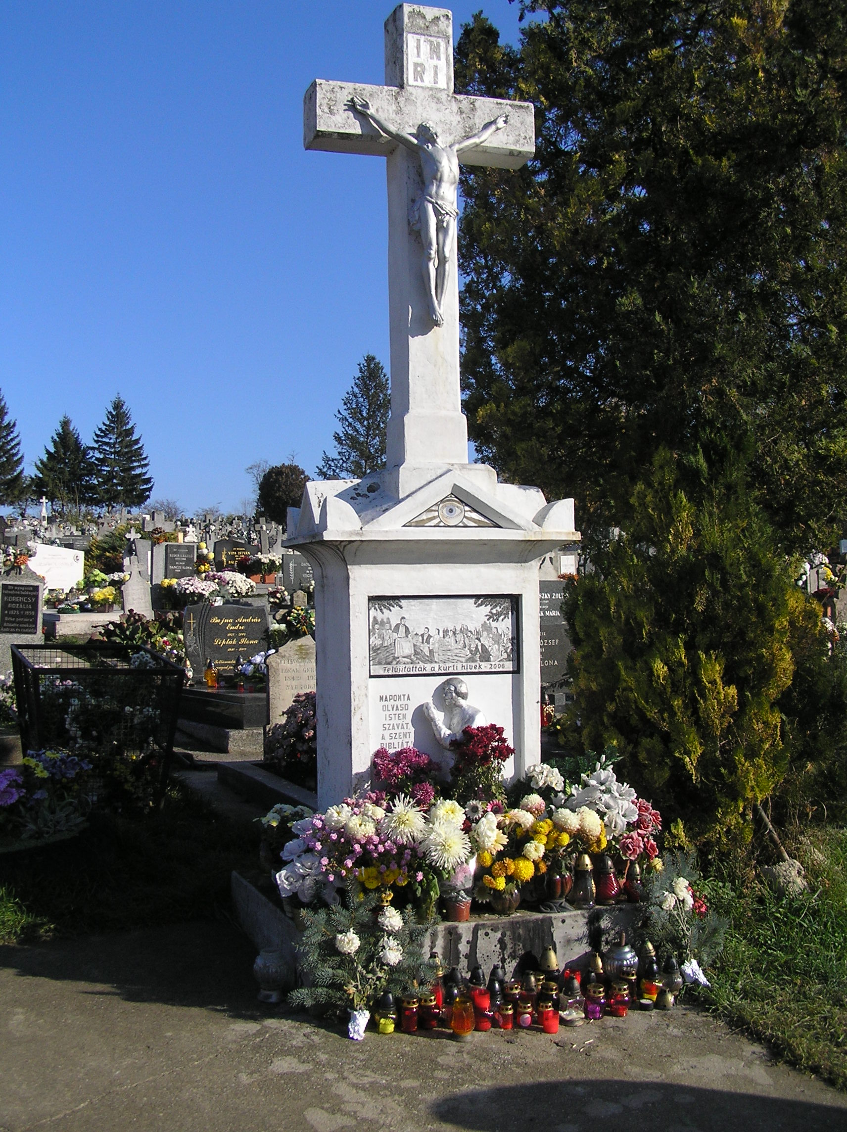 Temetői fehérkereszt