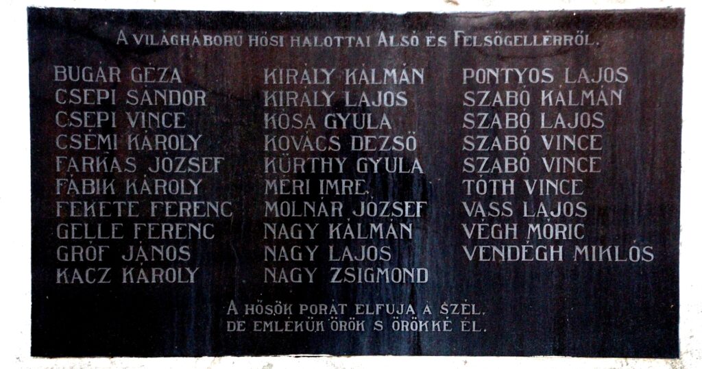 A két világháború áldozatainak emlékműve