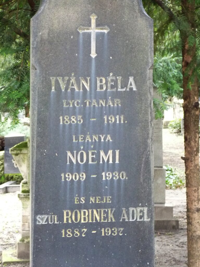 Iván Béla sírja