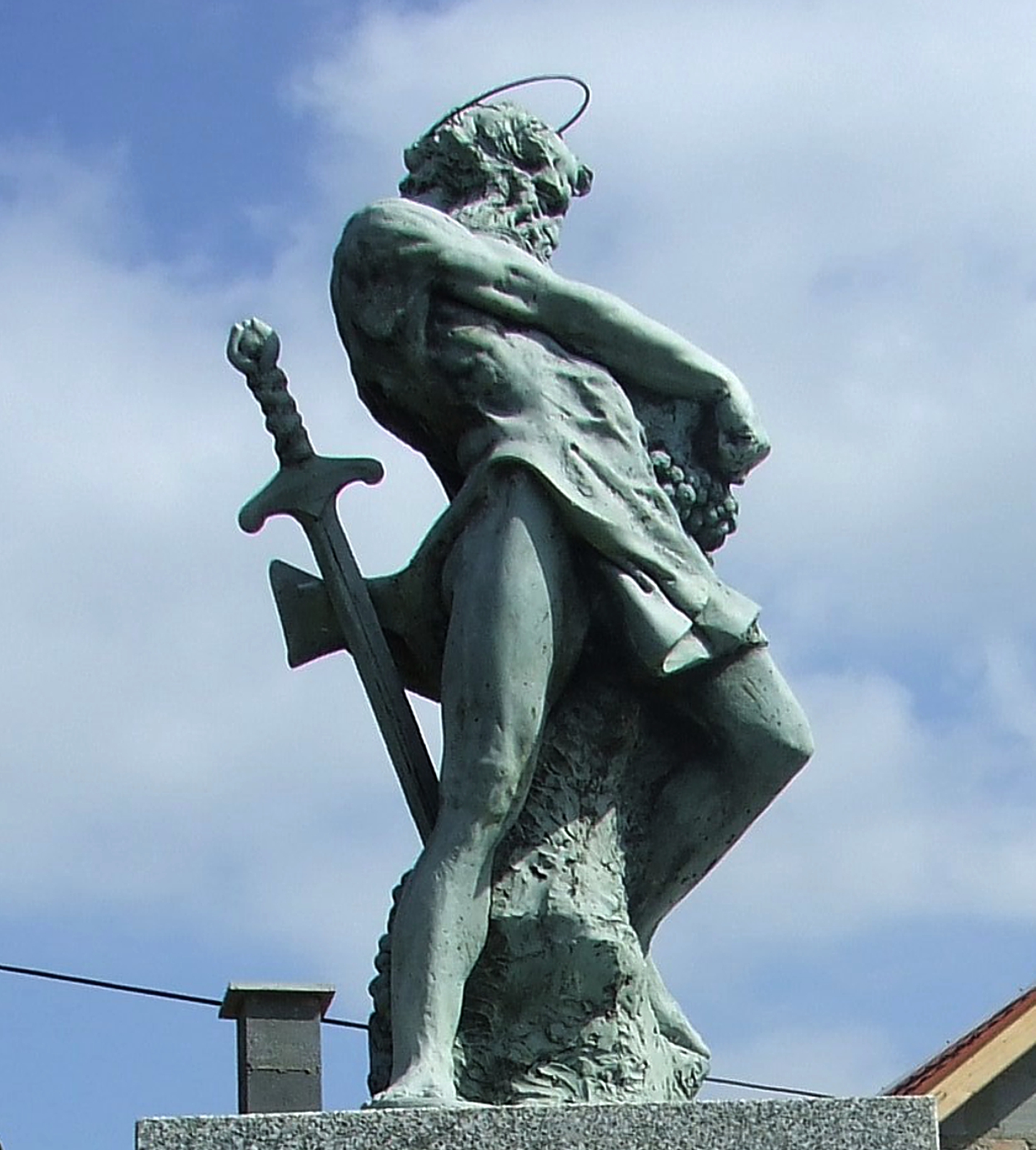 A zsobráki Szent Orbán szobor