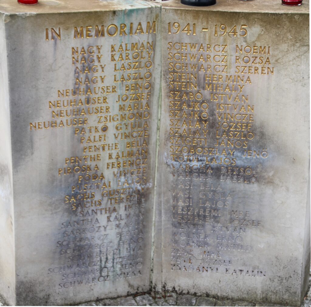 A második világháború áldozatainak emlékműve