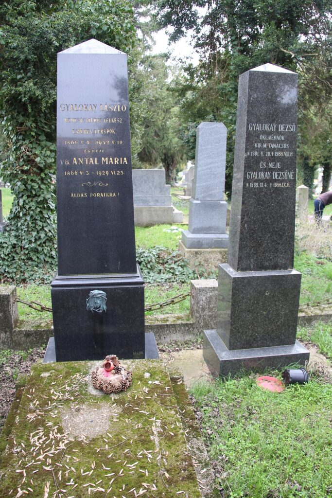 Gyalokay László református lelkész, esperes, helyettes püspök sírja