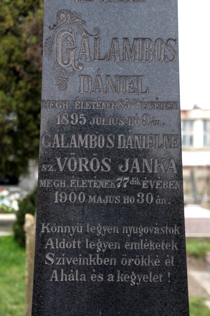 Galambos Dániel sírja