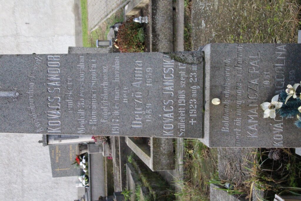 Kovács Sándor az első világháborús katona emlékjele