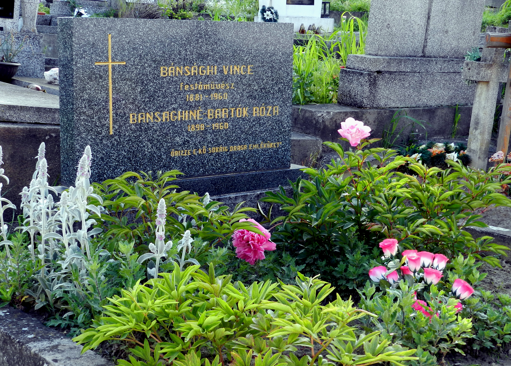 Bánsághi Vince festőművész sírja