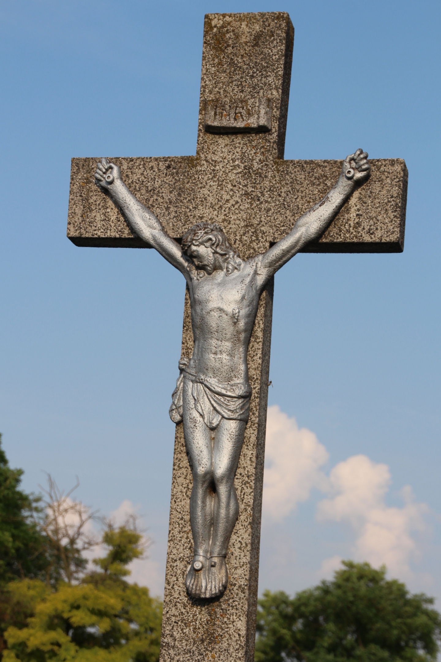 Az új temető nagykeresztje