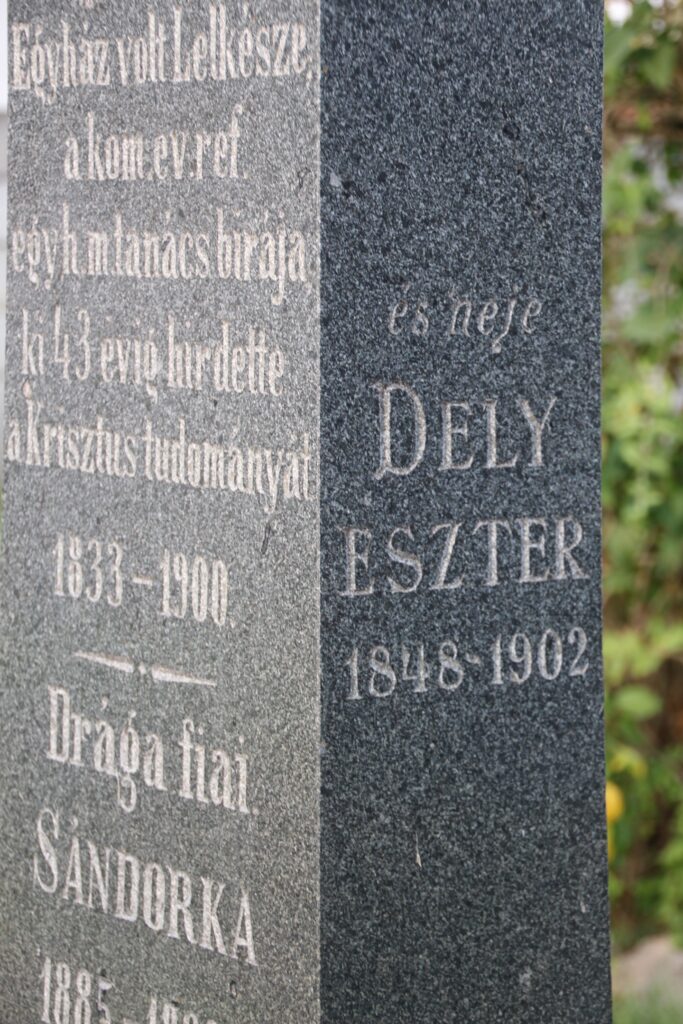 Závory Elek református lelkész sírja