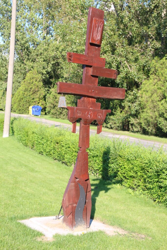 A szabadidőpark fafaragványai