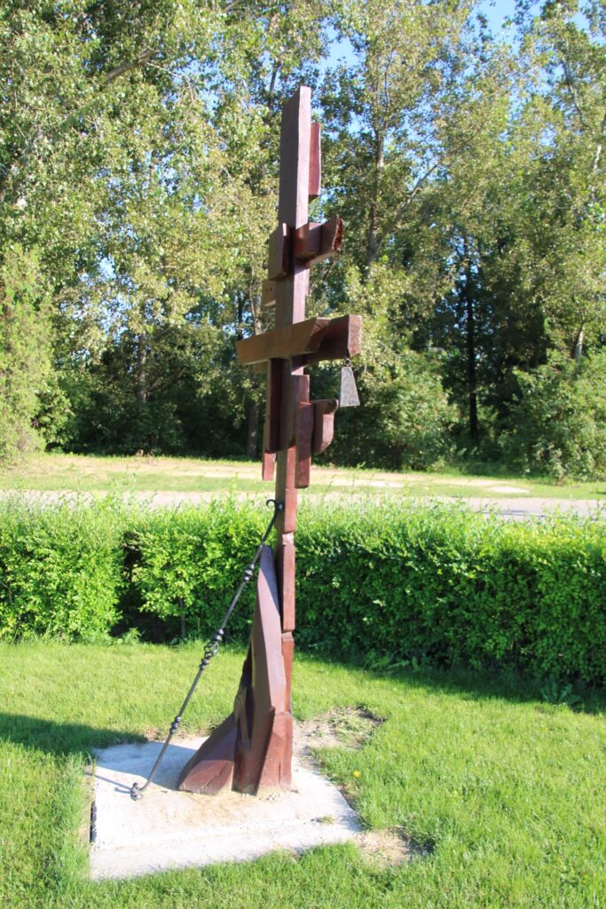 A szabadidőpark fafaragványai