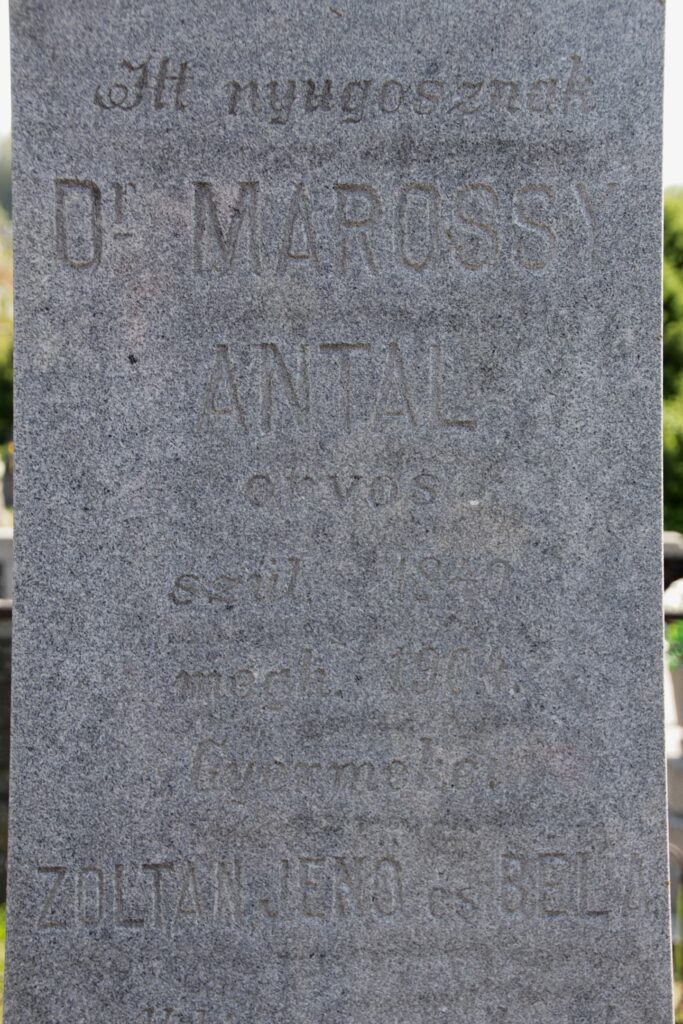 Dr. Marossy Antal sírja