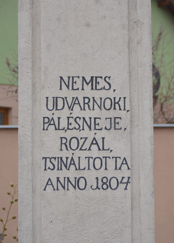 Az Udvarnoki család emlékkeresztje