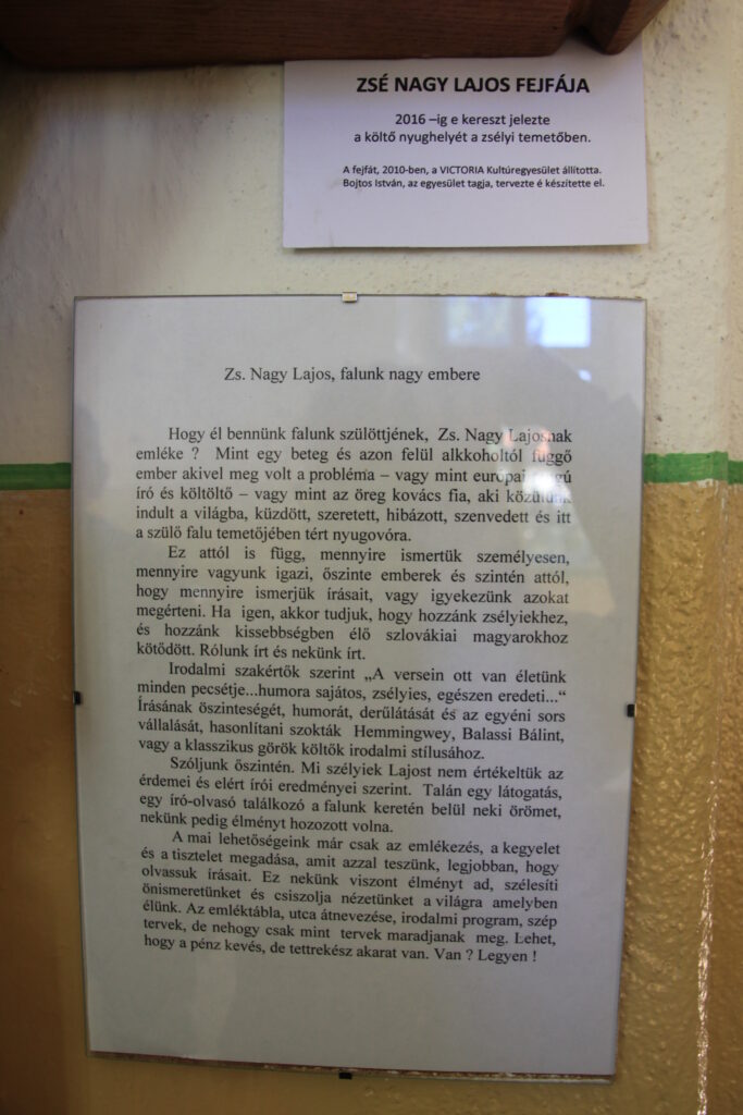 Zsélyi Nagy Lajos fejfája