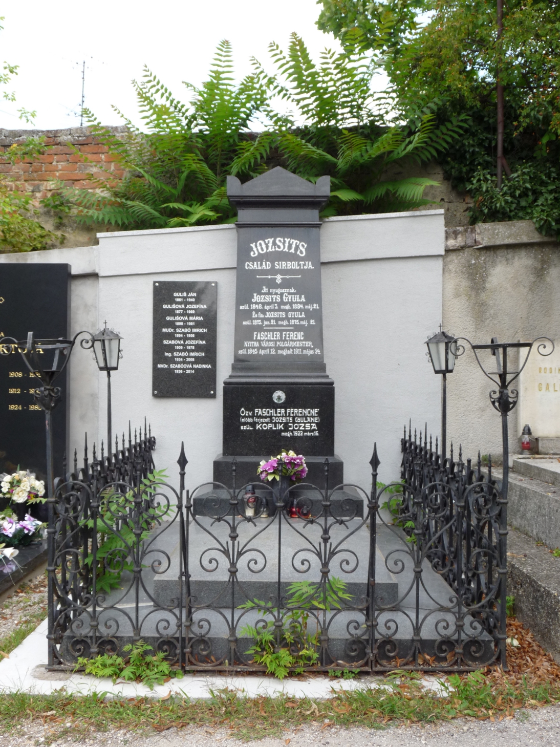 Faschler Ferenc sírja