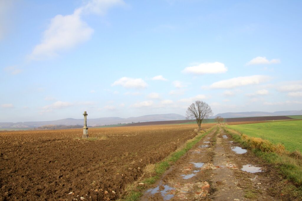 A Galamija parcellán álló kereszt