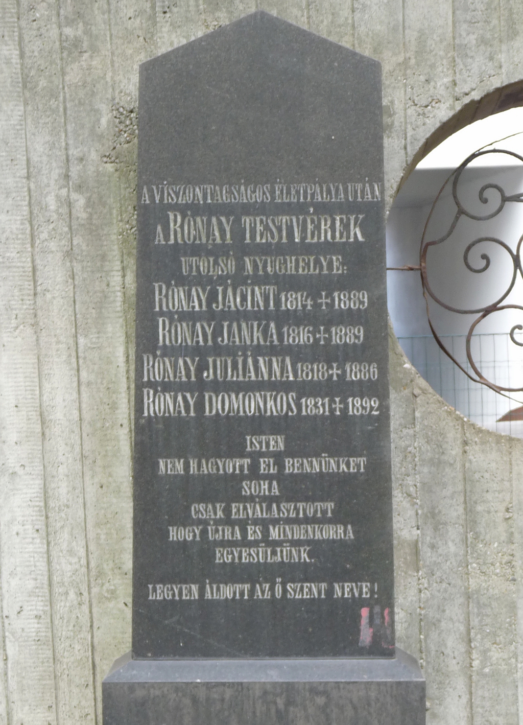 Rónay Jácint sírja