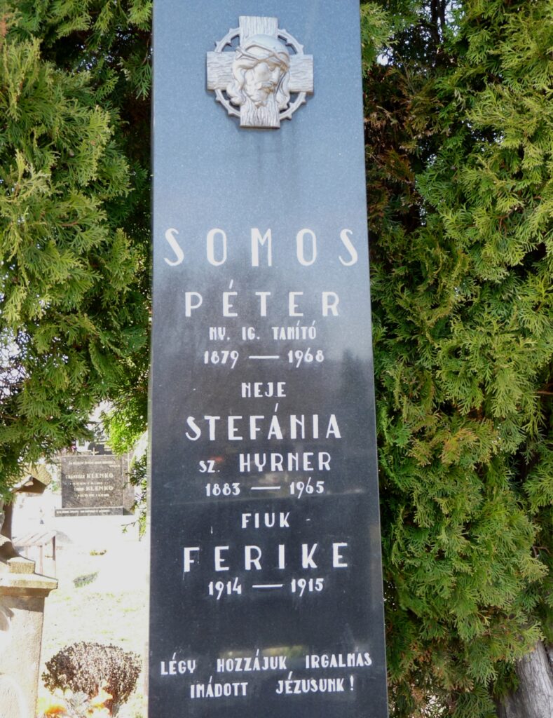 Somos Péter tanító sírja