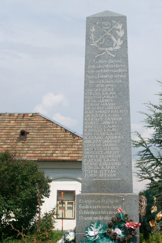 A fegyverneki hősi emlékmű