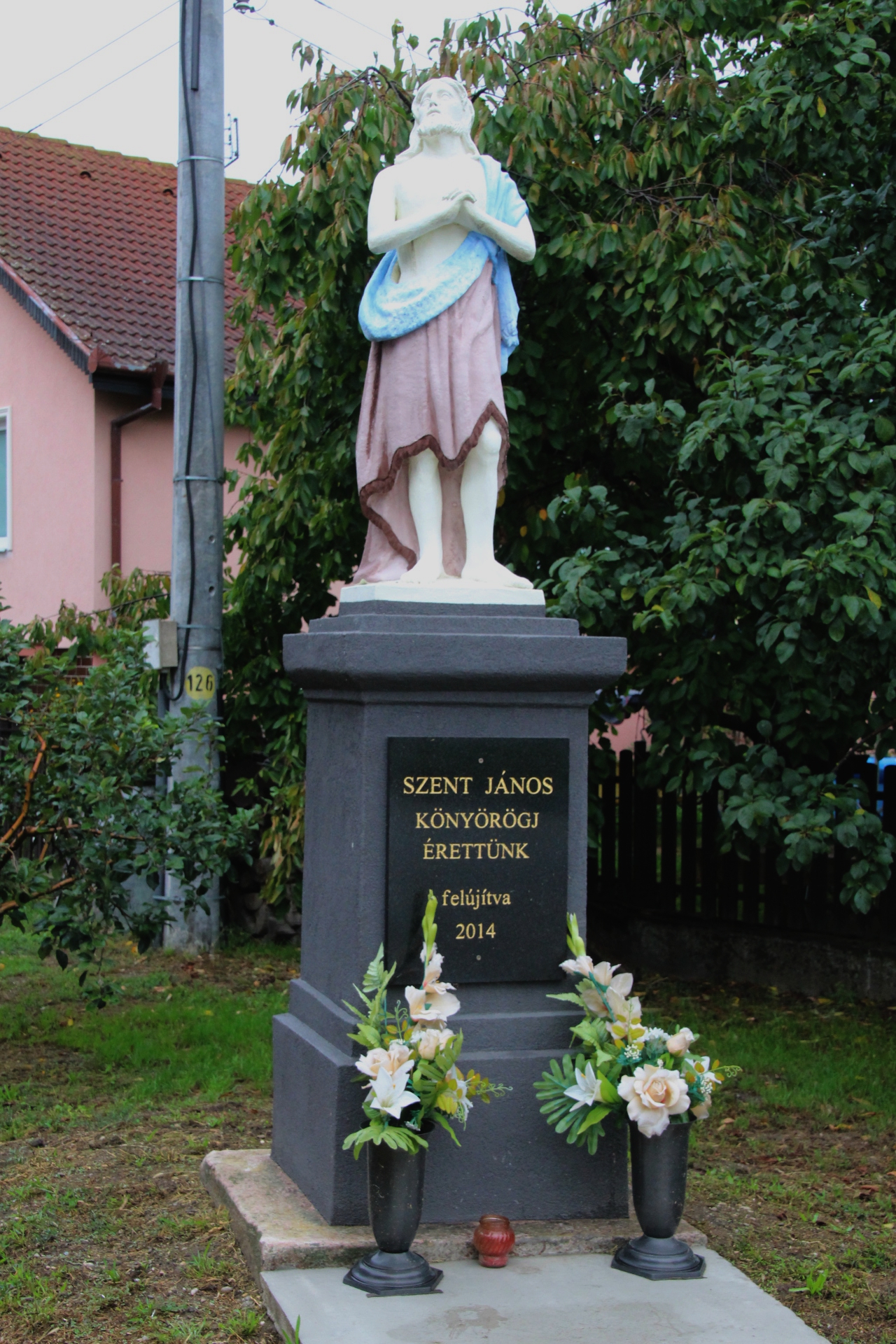 Csiliznyáradi Szent János szobor