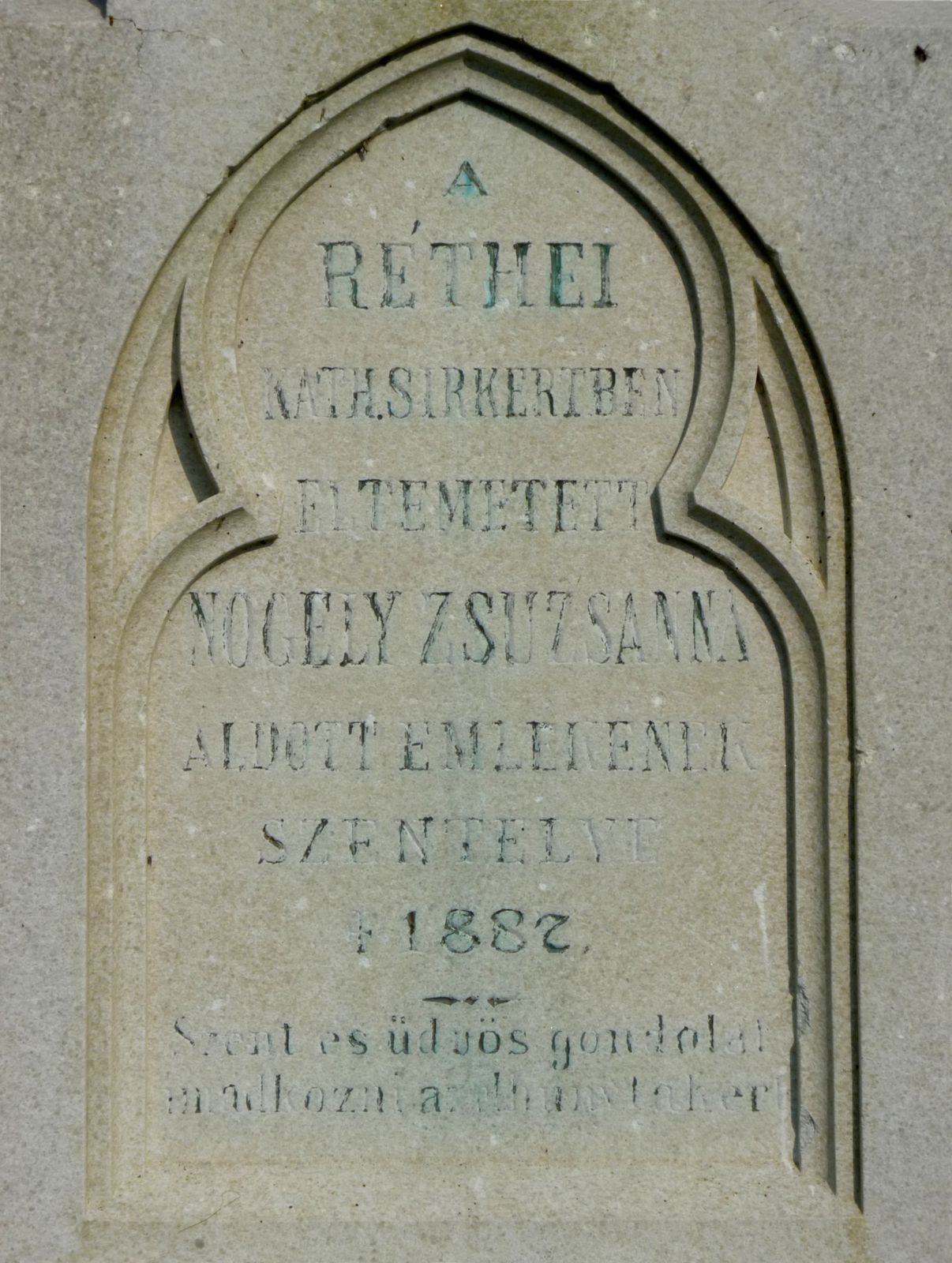 Nogely Zsuzsanna emlékkeresztje