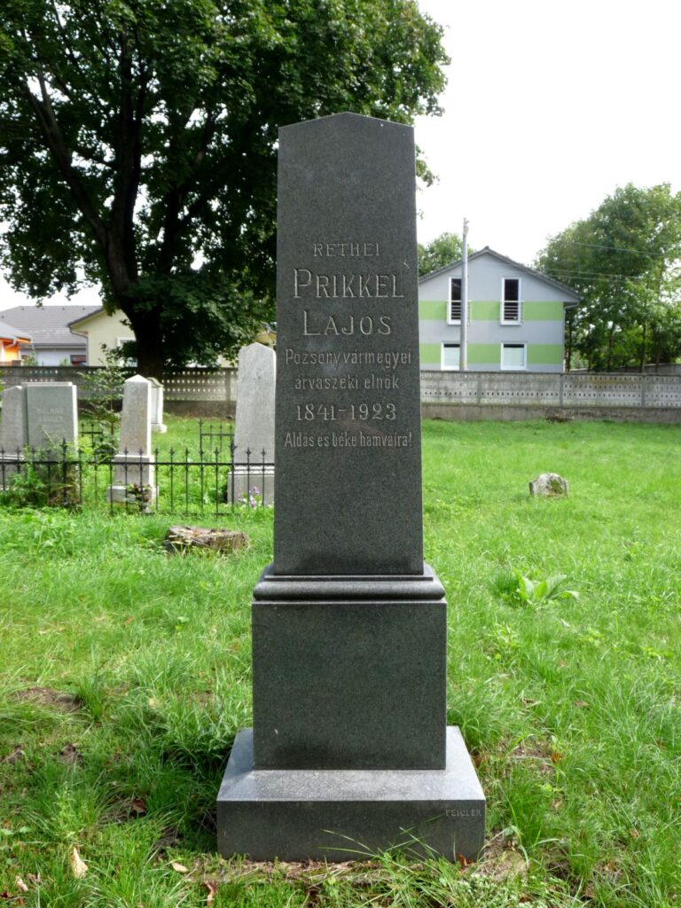 Réthei Prikkel Lajos sírja