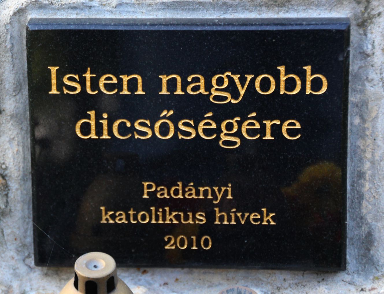 A padányi temető nagykeresztje