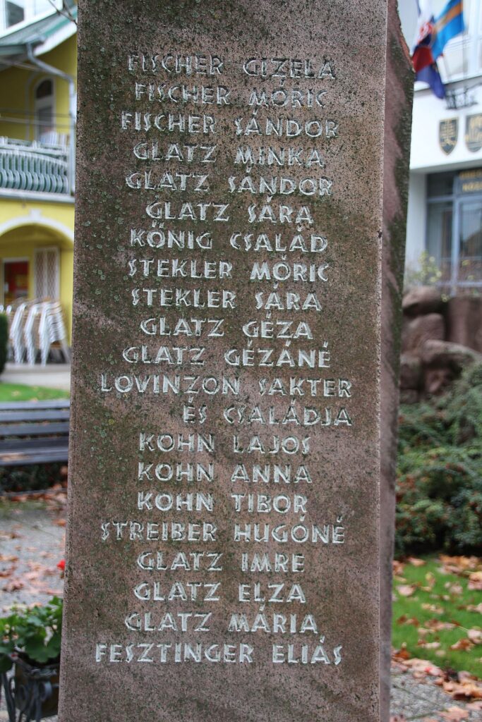 A 2. világháború és a holocaust áldozatainak emlékműve