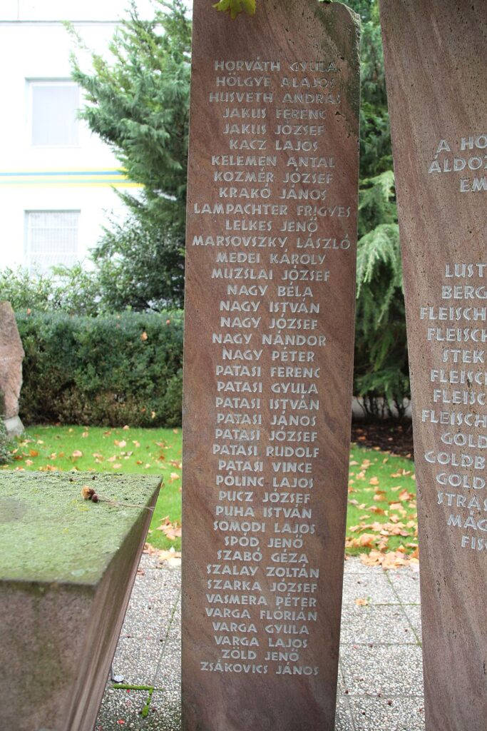 A 2. világháború és a holocaust áldozatainak emlékműve