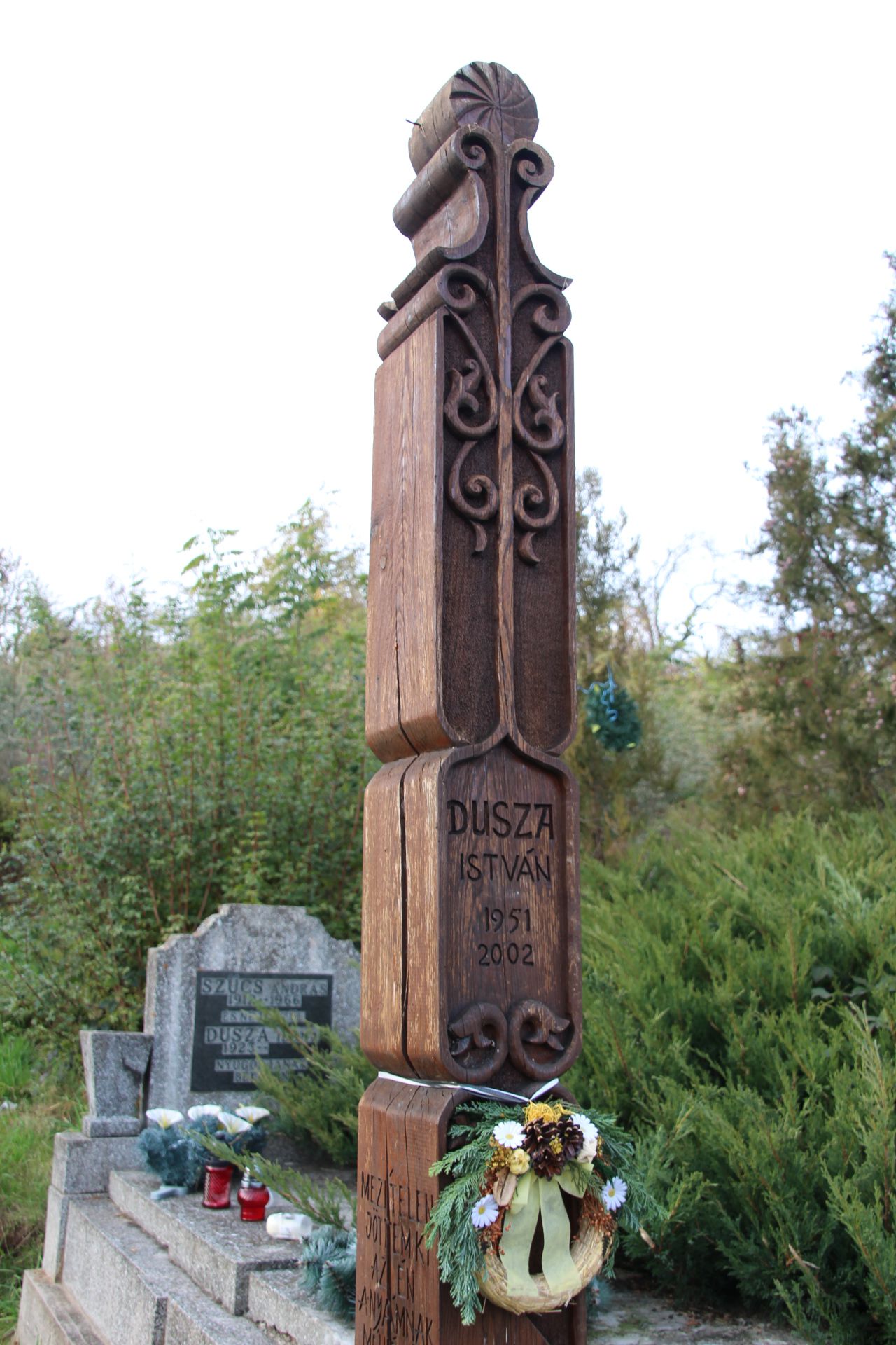 Dusza István sírja