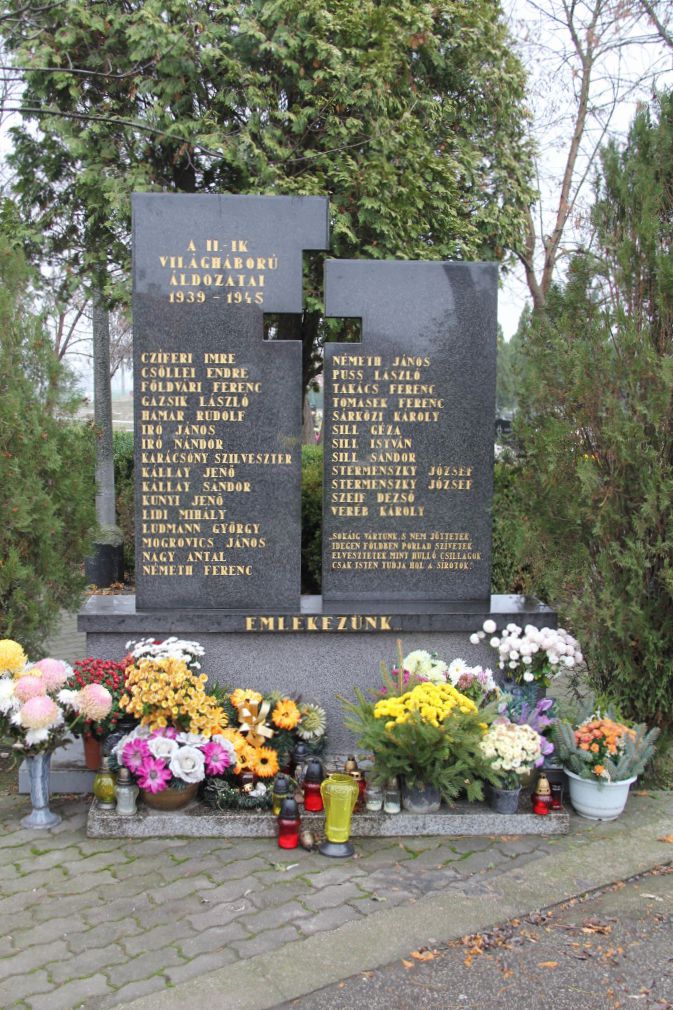 A 2. világháború áldozatainak emlékműve