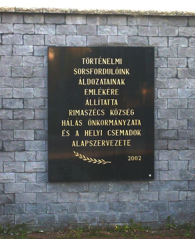 A történelmi sorsfordulók emlékműve