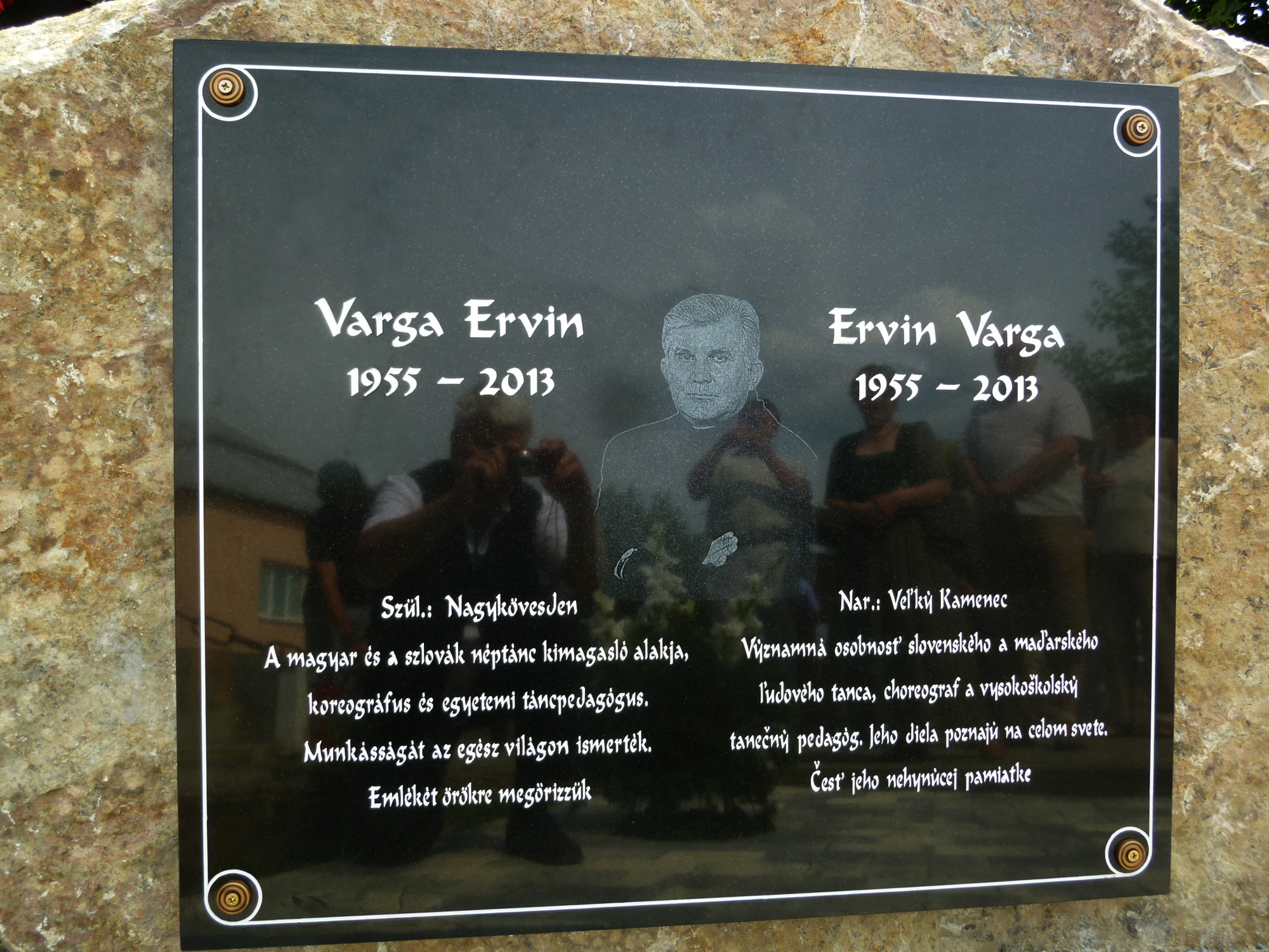 Varga Ervin emléktáblája