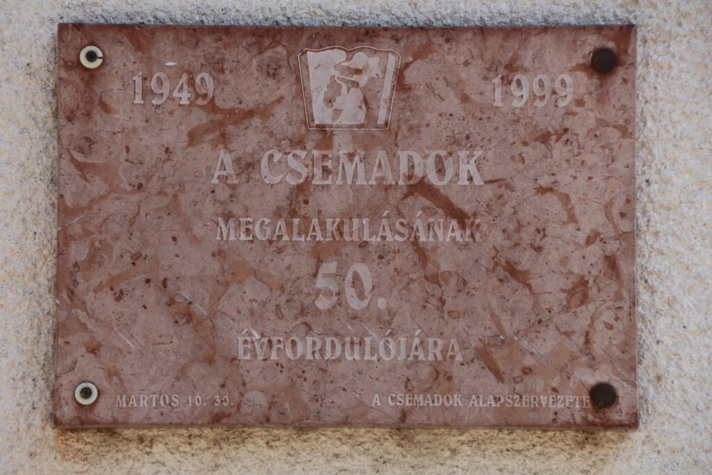 A Csemadok megalakulásának emléktáblája