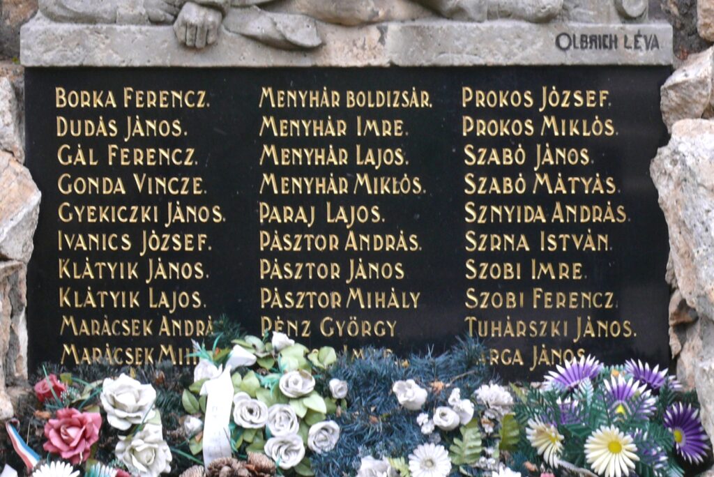 Az I. világháborúban elesettek emlékműve