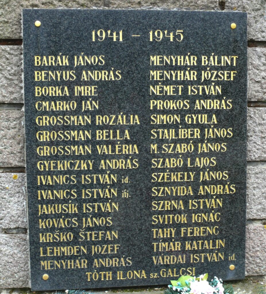 A II. világháborúban elesettek emlékműve