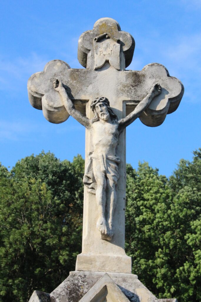 A várkonyi temető nagykeresztje