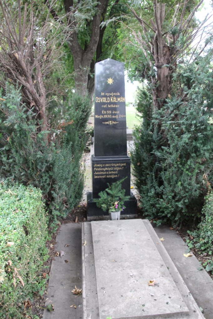 Osvald Kálmán református lelkész sírja