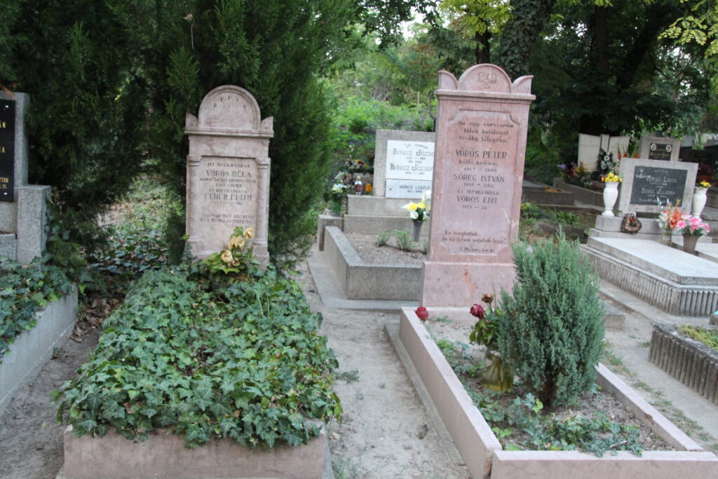 Vörös Béla református lelkész sírja