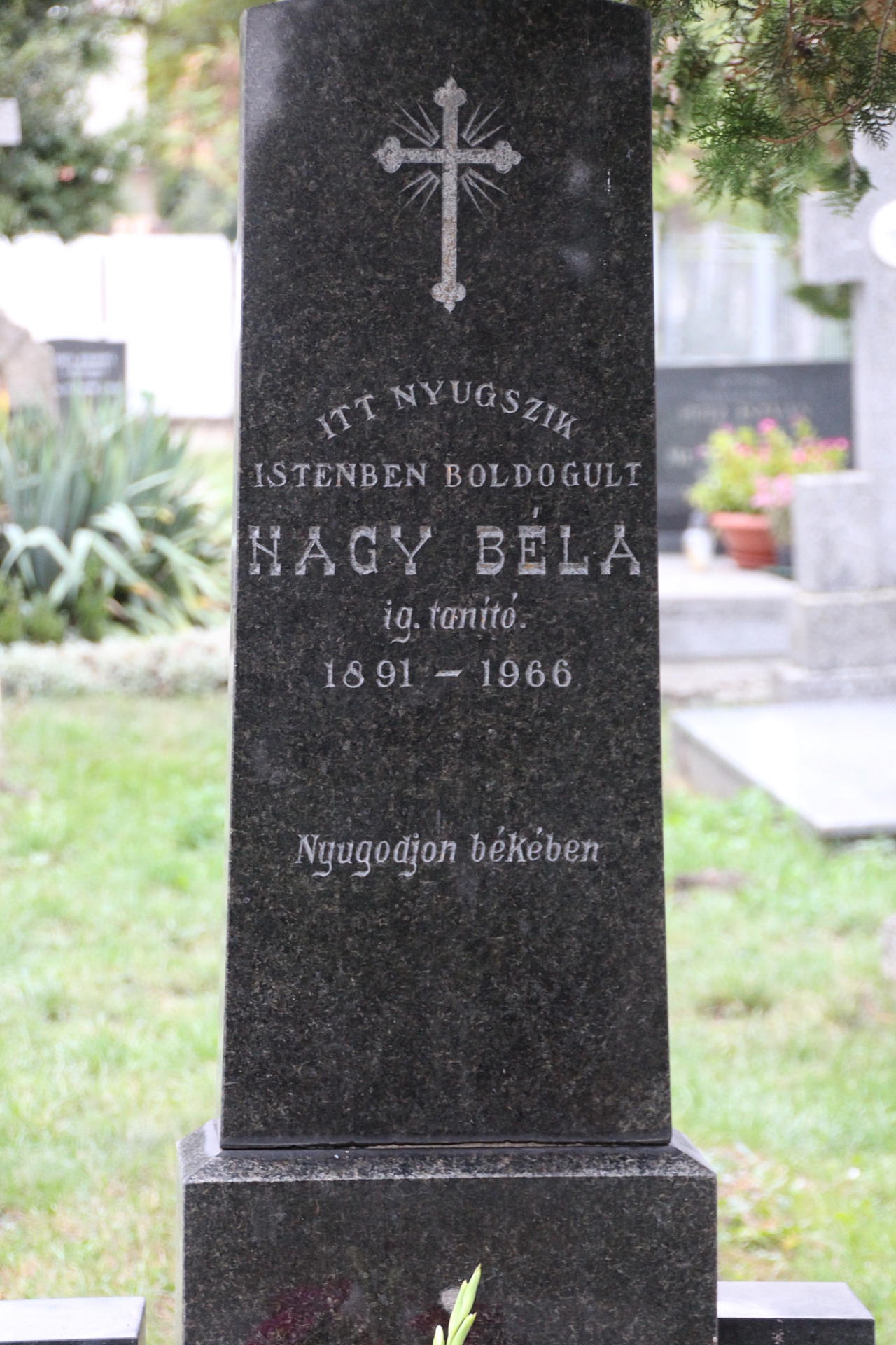 Nagy Béla igazgatótanító sírja