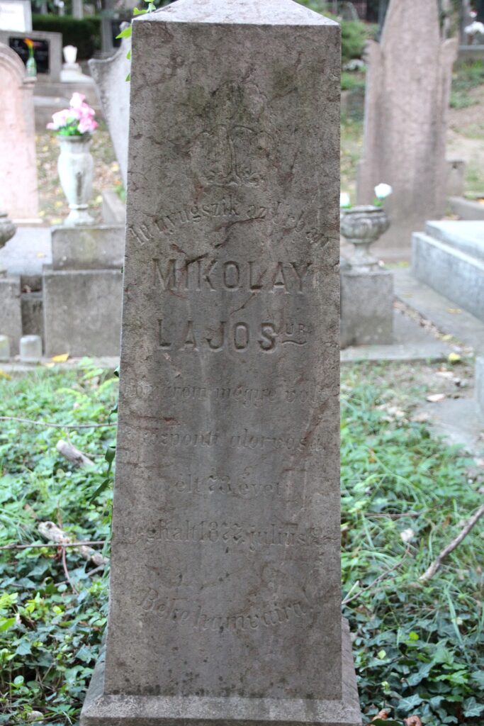 Mikolay Lajos alorvos sírja