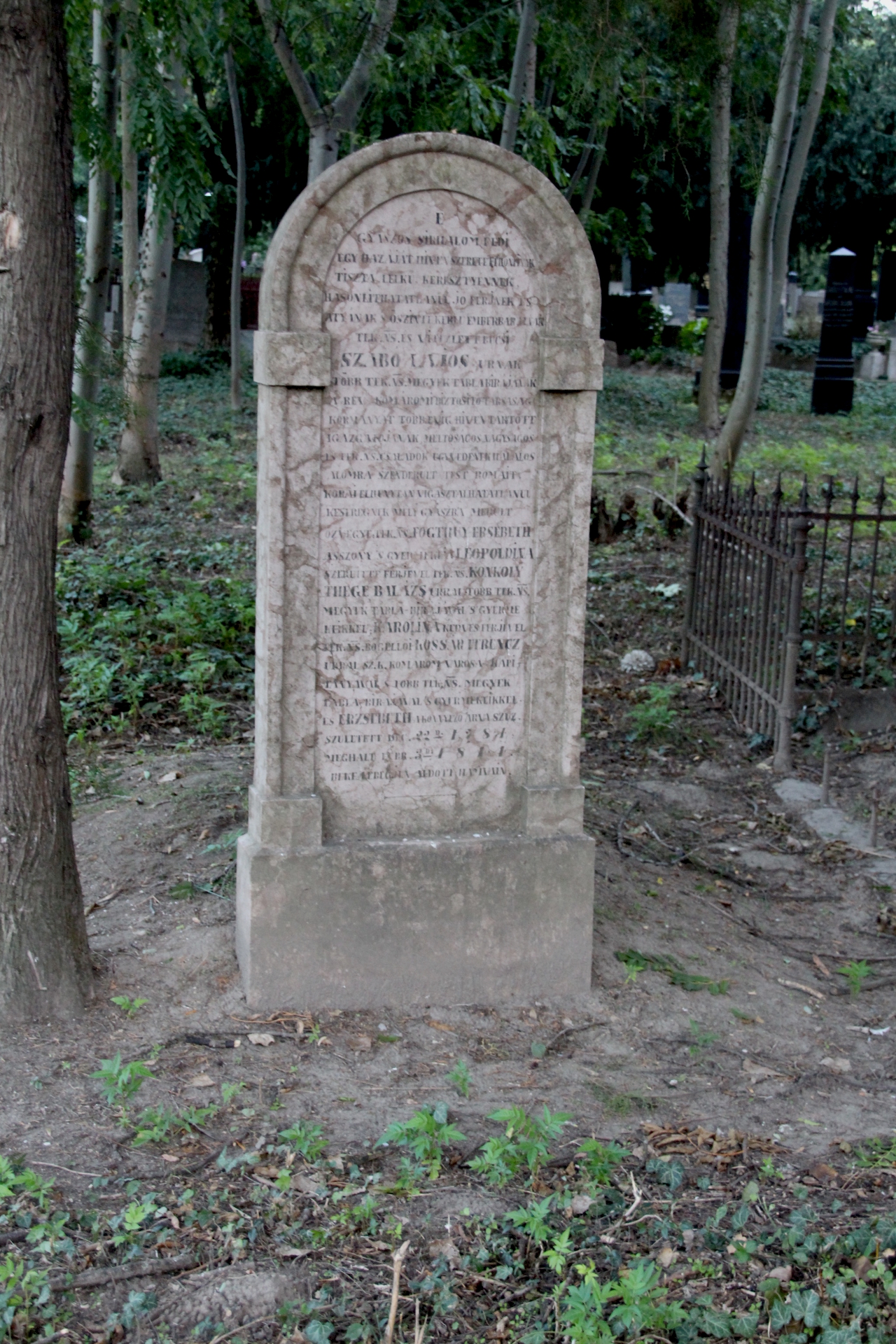 Búcsi Szabó Lajos táblabíró sírja