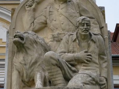 A diószegi országzászlós 1. világháborús emlékmű