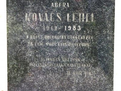 Kovács Lehel református lelkész sírja