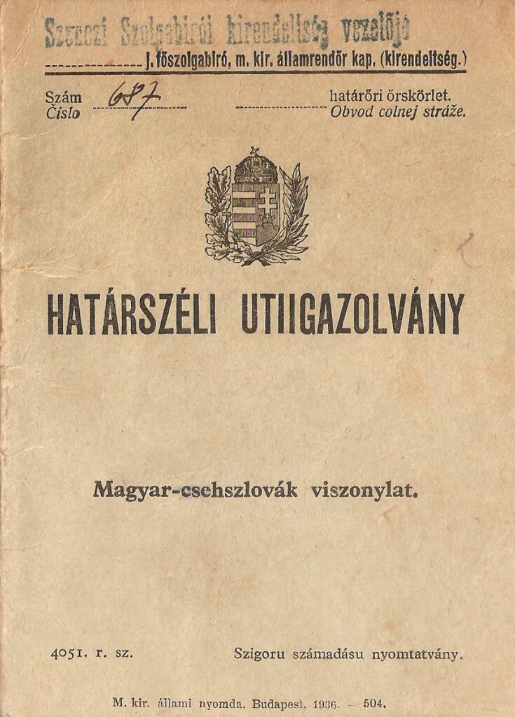 Az 1938-as határátkelő