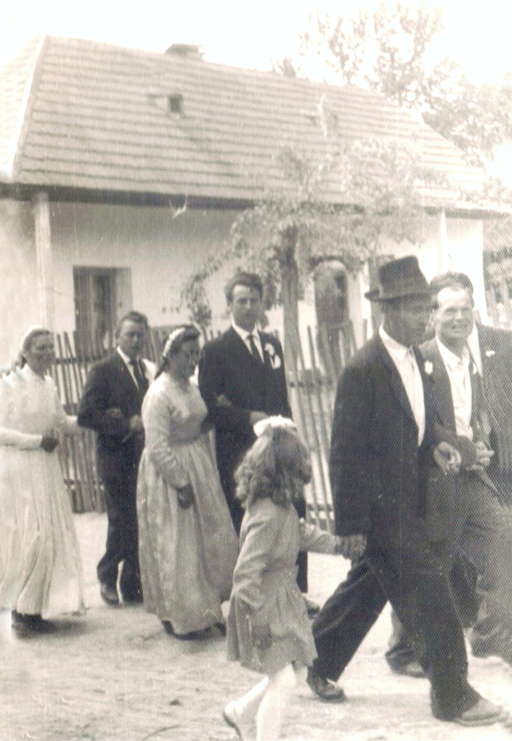 Madar_Eskuvo_1960_SzaboErzsebet_koszoruslany_LadanyiDezso_HolopGizella-a