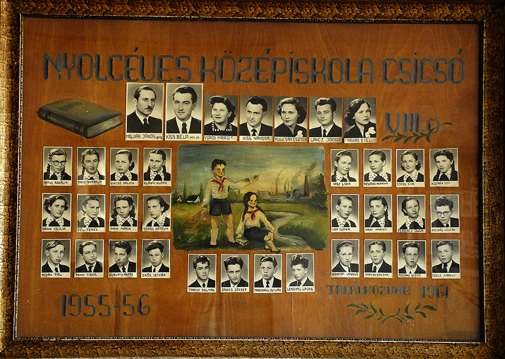 Gáspár Sámuel alapiskola és óvoda, tabló 1955