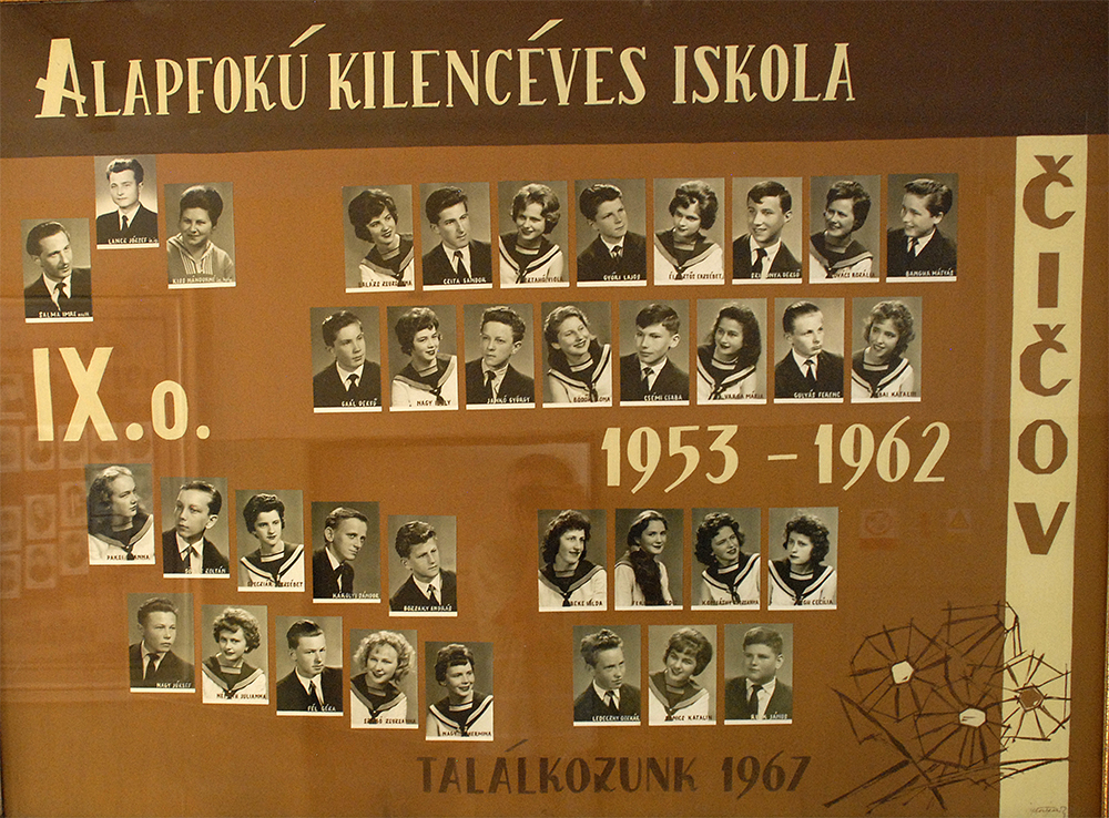 Gáspár Sámuel alapiskola és óvoda, tabló 1953