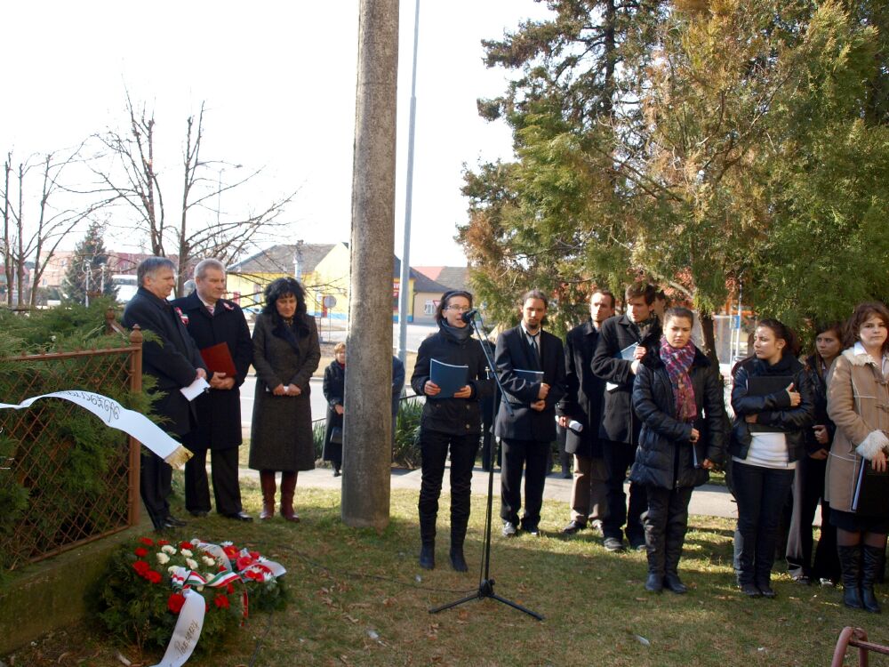 Koszorúzási ünnepség Taksonyon