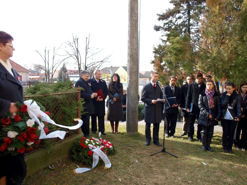 Koszorúzási ünnepség Taksonyon